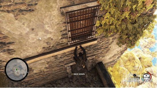 《狙击精英 4》第二关狙击手位置怎么上去？