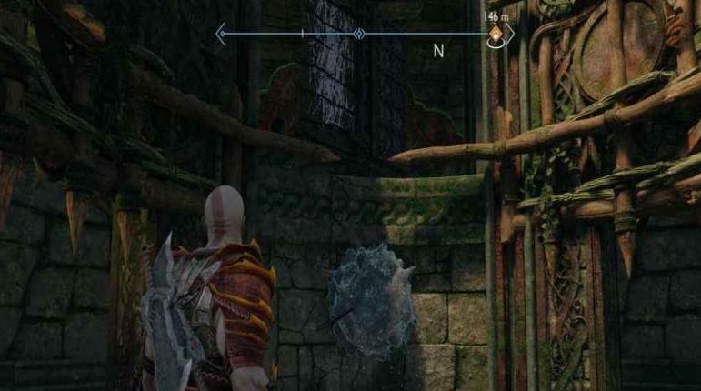 《战神：诸神黄昏》战神5金色裂缝墙壁怎么过？