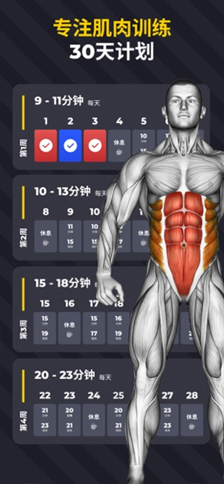 30天内练出六块腹肌ios版