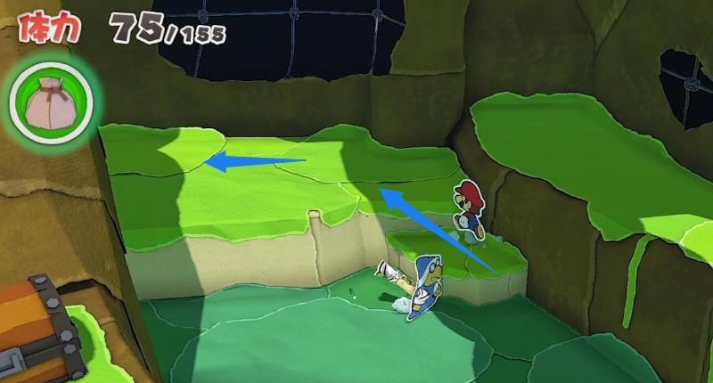 《纸片马力欧：折纸国王》丛林温泉的绳梯有什么用？