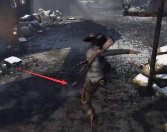 《古墓丽影：暗影》古墓丽影吊在绳子上怎么下来？