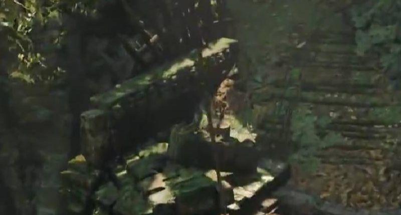 《古墓丽影：暗影》古墓丽影爬下悬崖应该怎么跳？