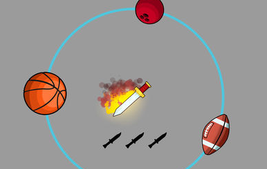 Knife vs Balls(刀与球)