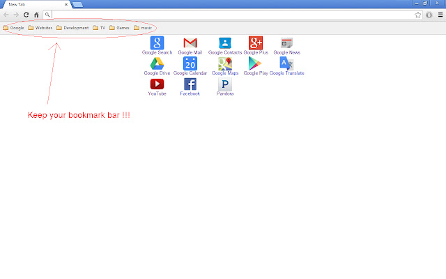 New Tab Page Injector with Bookmarks Bar