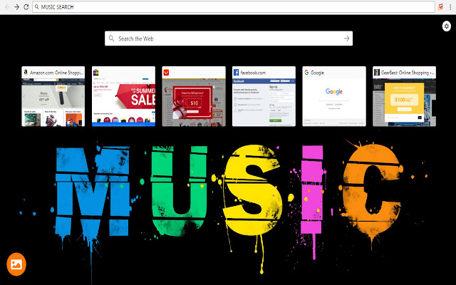 Music Search and HD Wallpapers - New Tab