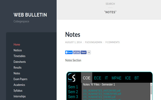 CollegeSpace Updates