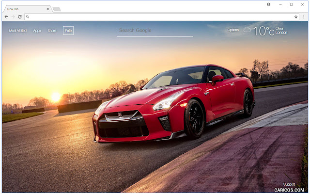GT-R Sports Car - Nissan Auto Custom New Tab