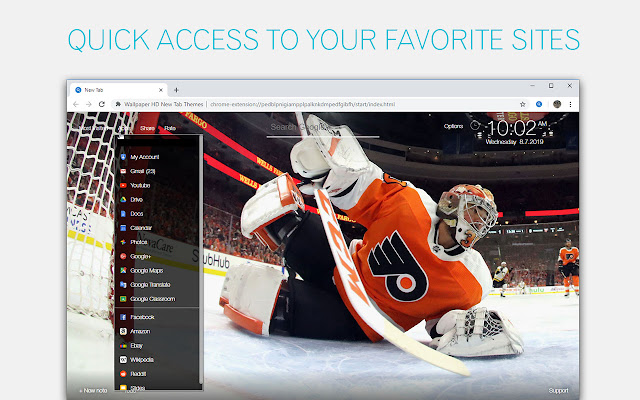 NHL Philadelphia Flyers Wallpapers HD New Tab