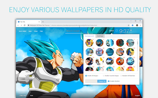 Vegeta Wallpaper HD Custom Dragon Ball NewTab