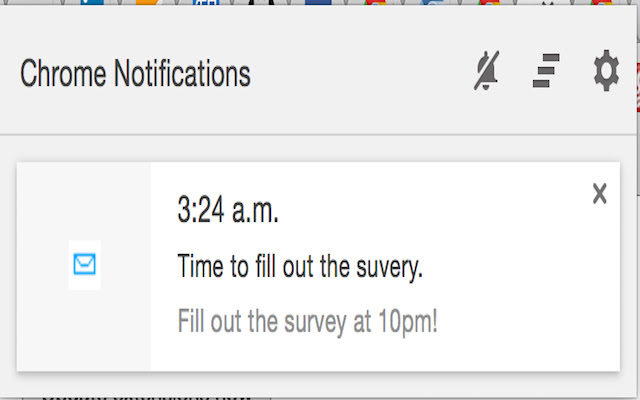 Fill out the survey at 10pm!