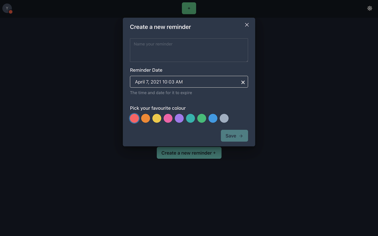 Yikes, the super simple task reminder...