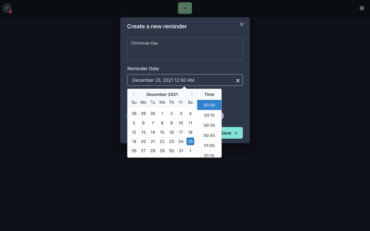 Yikes, the super simple task reminder...
