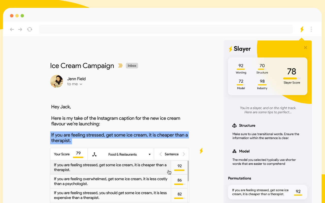 Slayer - AI to Write Better