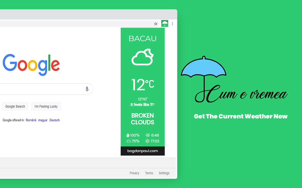 Cumevremea - Get The Current Weather