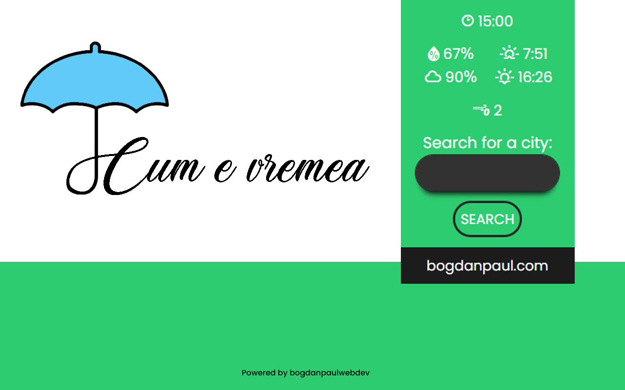 Cumevremea - Get The Current Weather