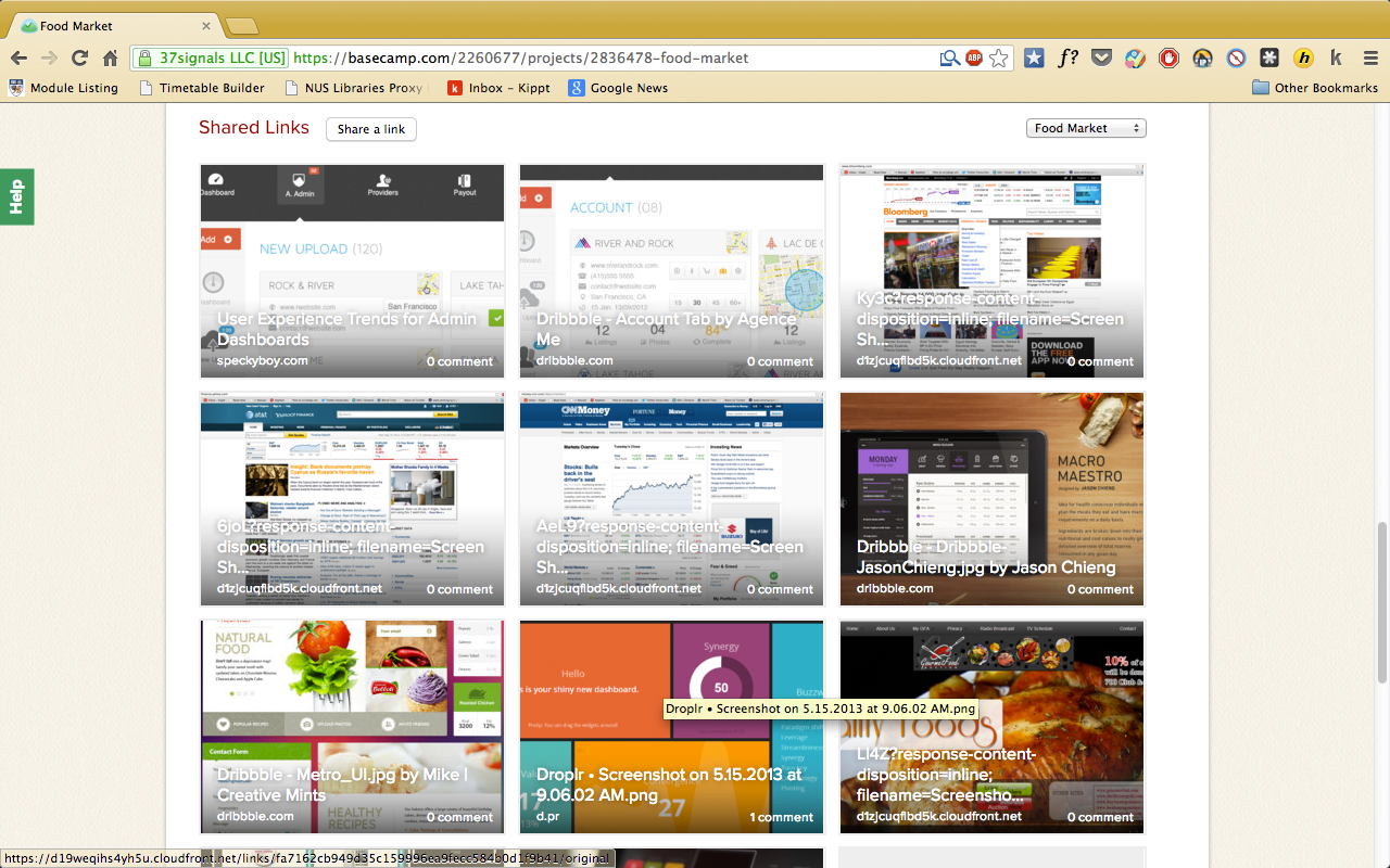 Links Sharing for Basecamp