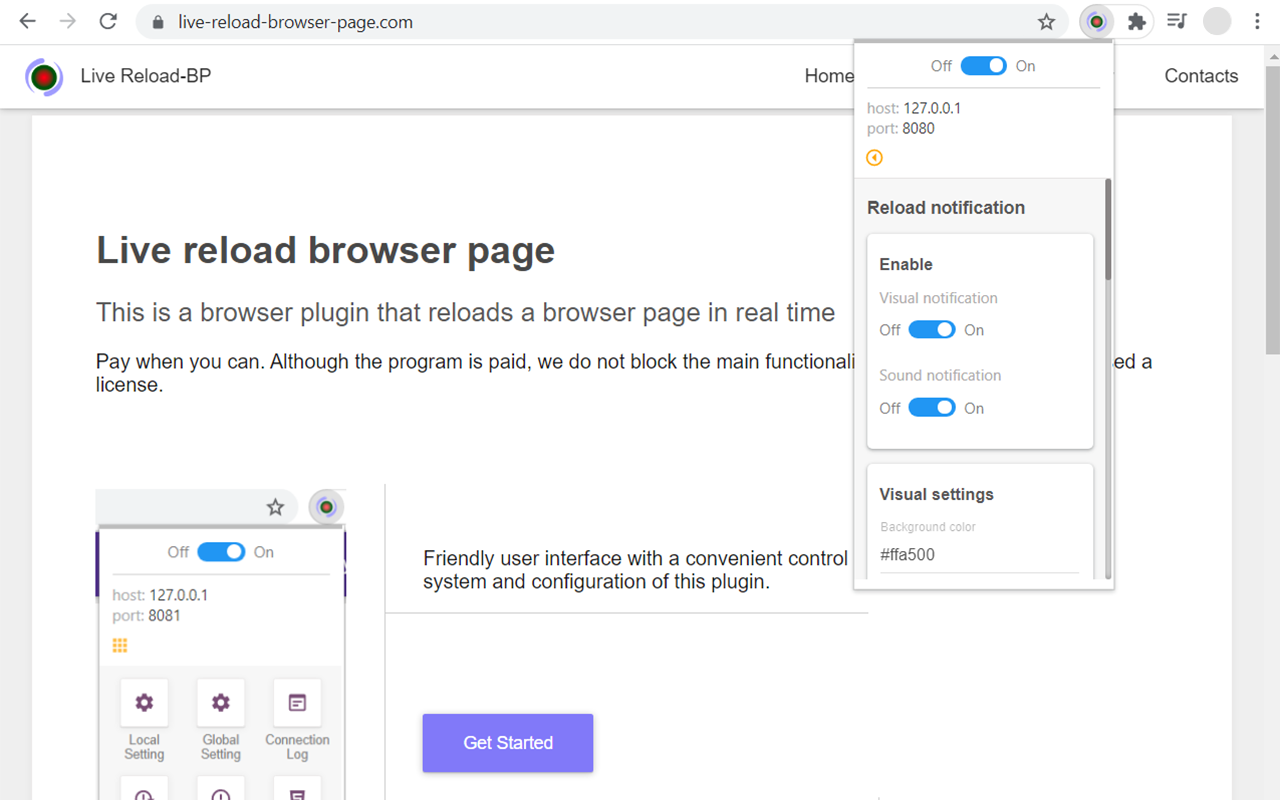 Live Reload Browser Page (Pro)