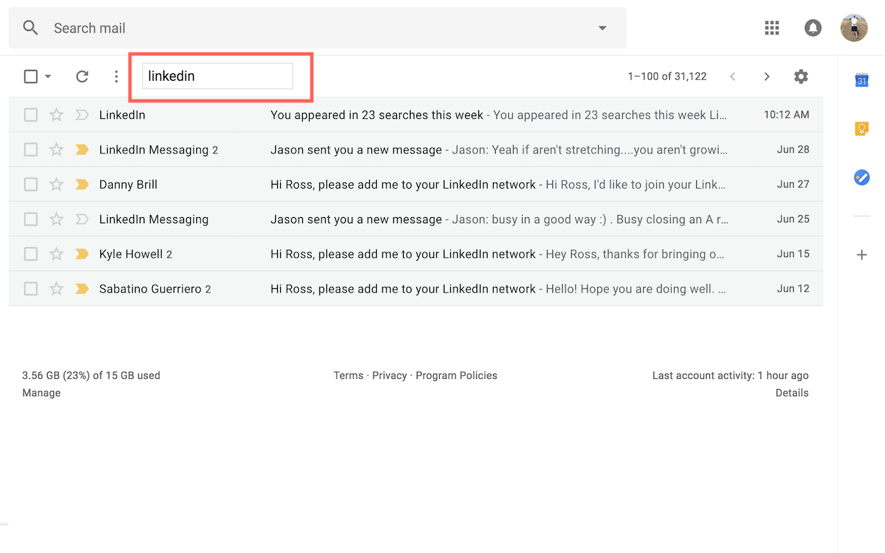 Gmail™ Quick Search