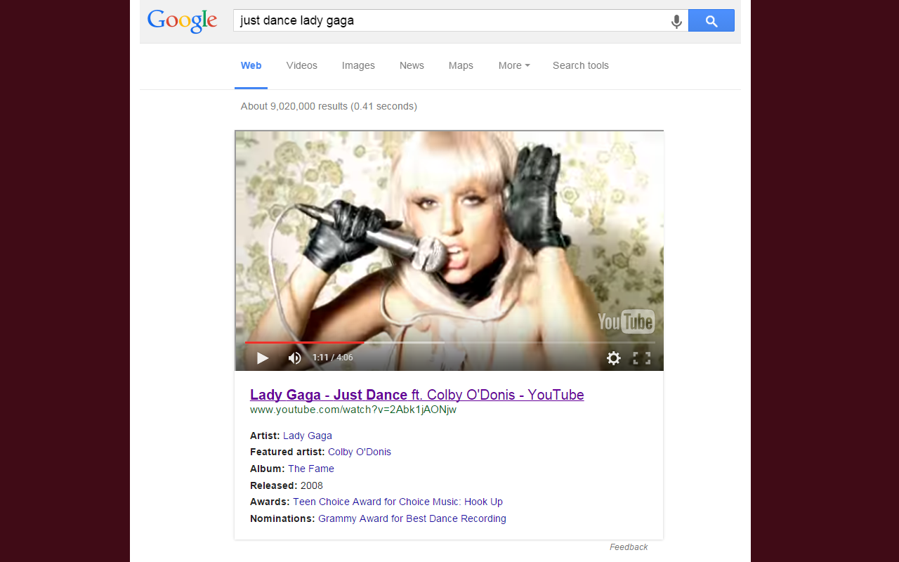 Youtube Embeds in Google Search