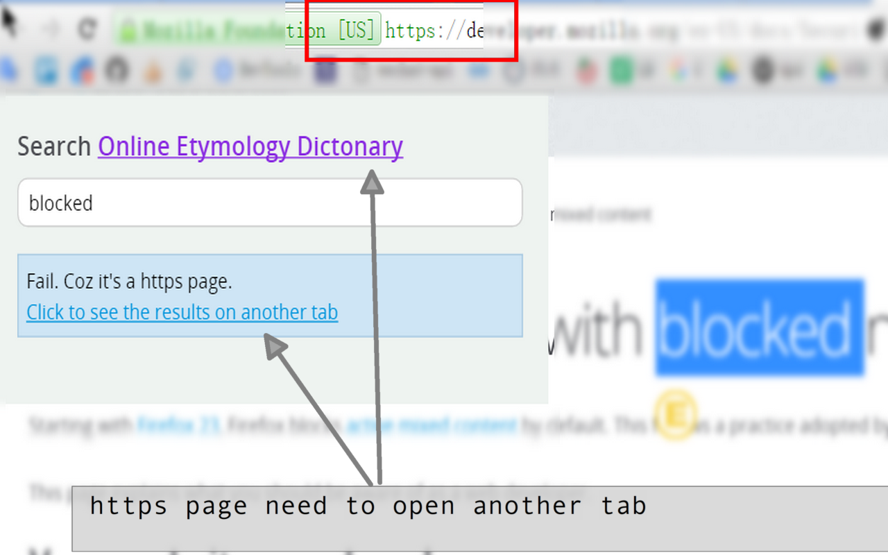 etymon one-click search