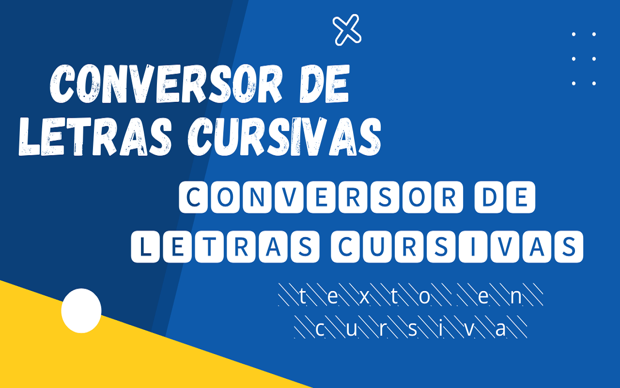 Conversor de Letras Cursivas ▷ Copiar y pegar