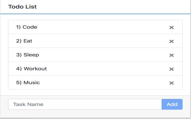 Todo list chrome extension
