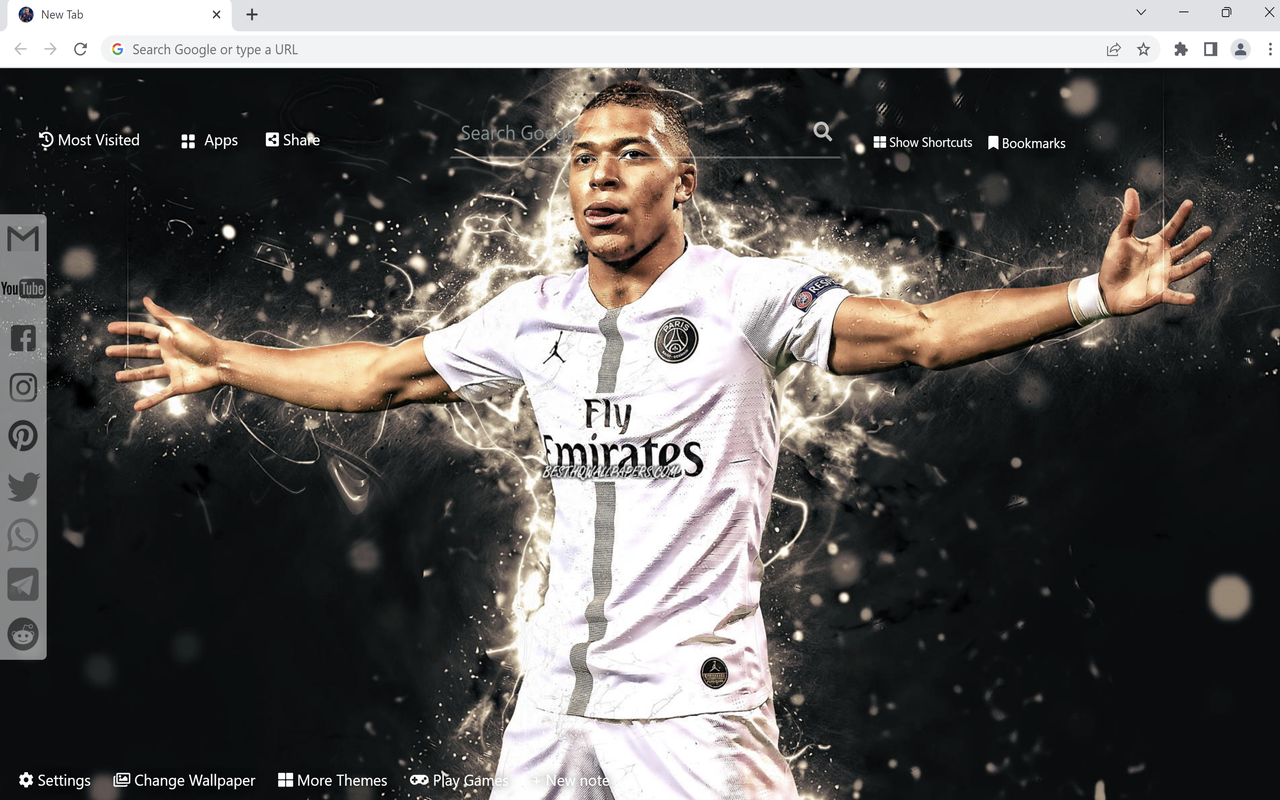 Mbappe Wallpaper New Tab