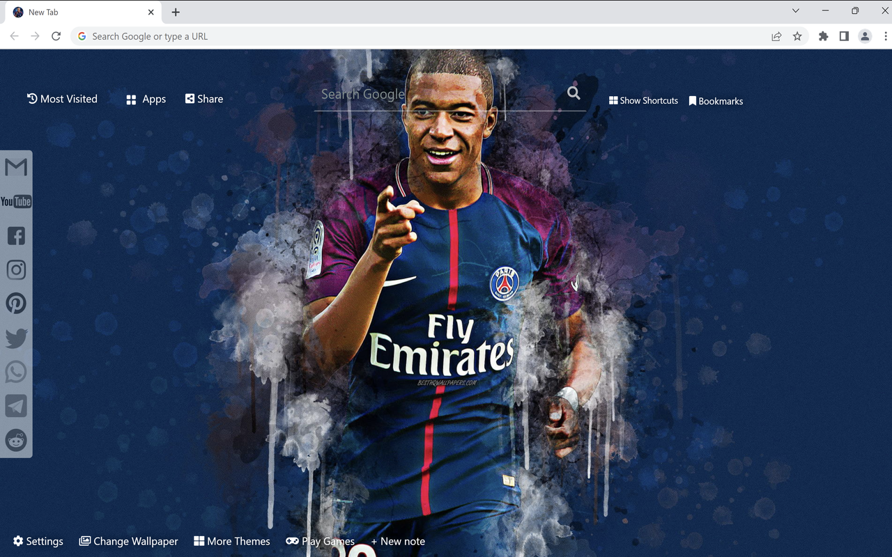 Mbappe Wallpaper New Tab