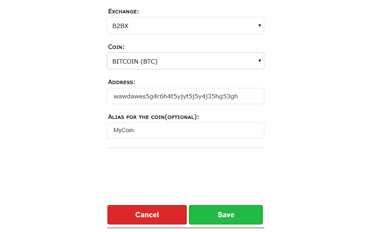 Blockchain Public Address Manager