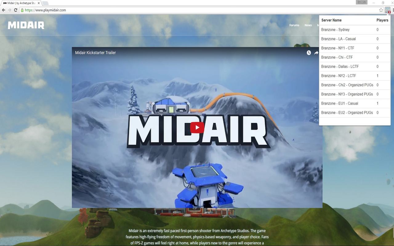 Midair Chrome Extension