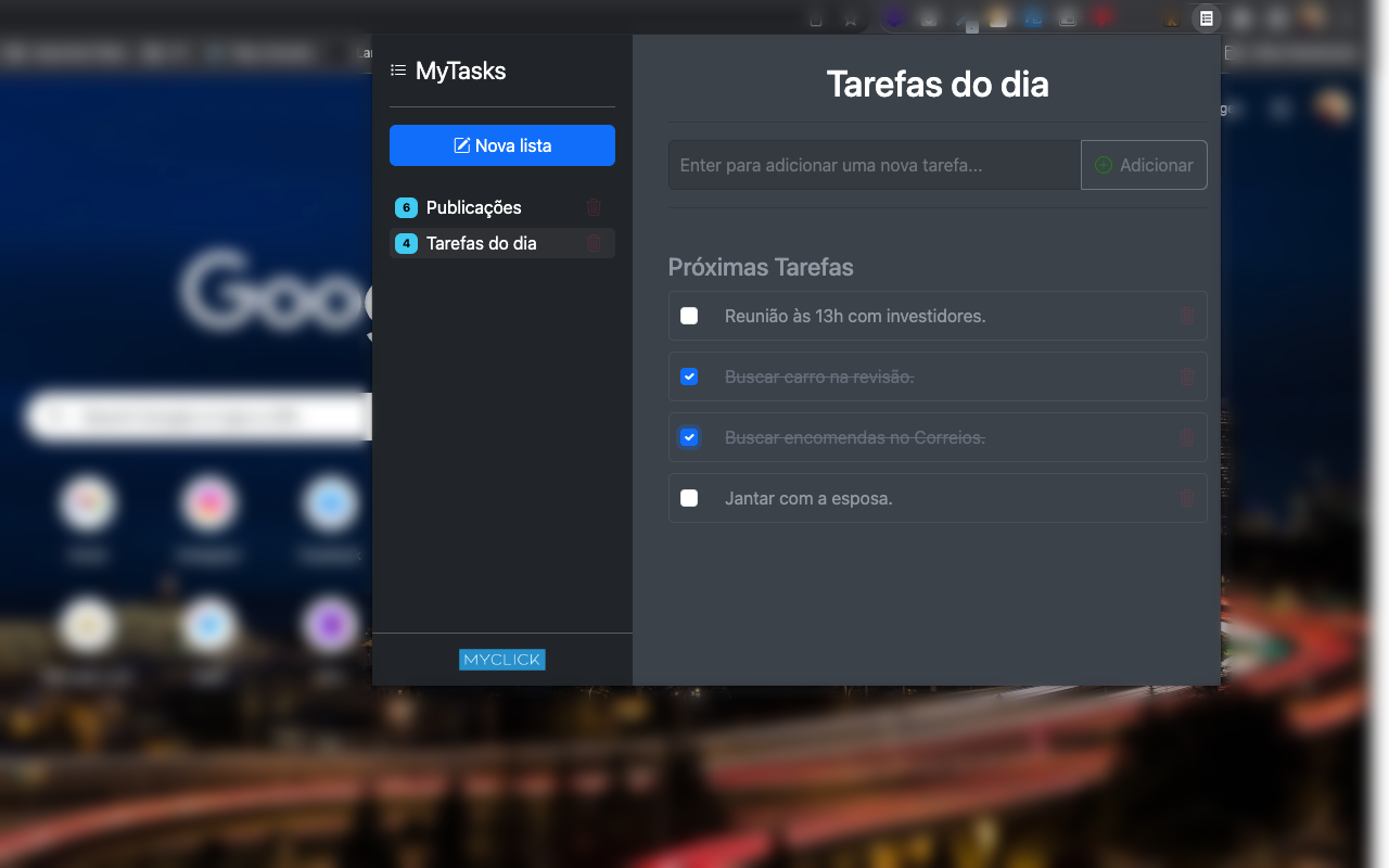 MyTasks - A very simple to do list.