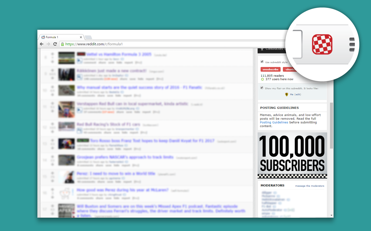 /r/Formula1 Sidebar Spoiler Stopper