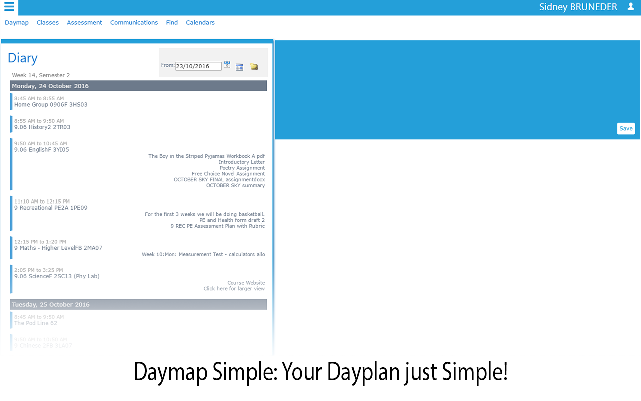 Daymap Simple