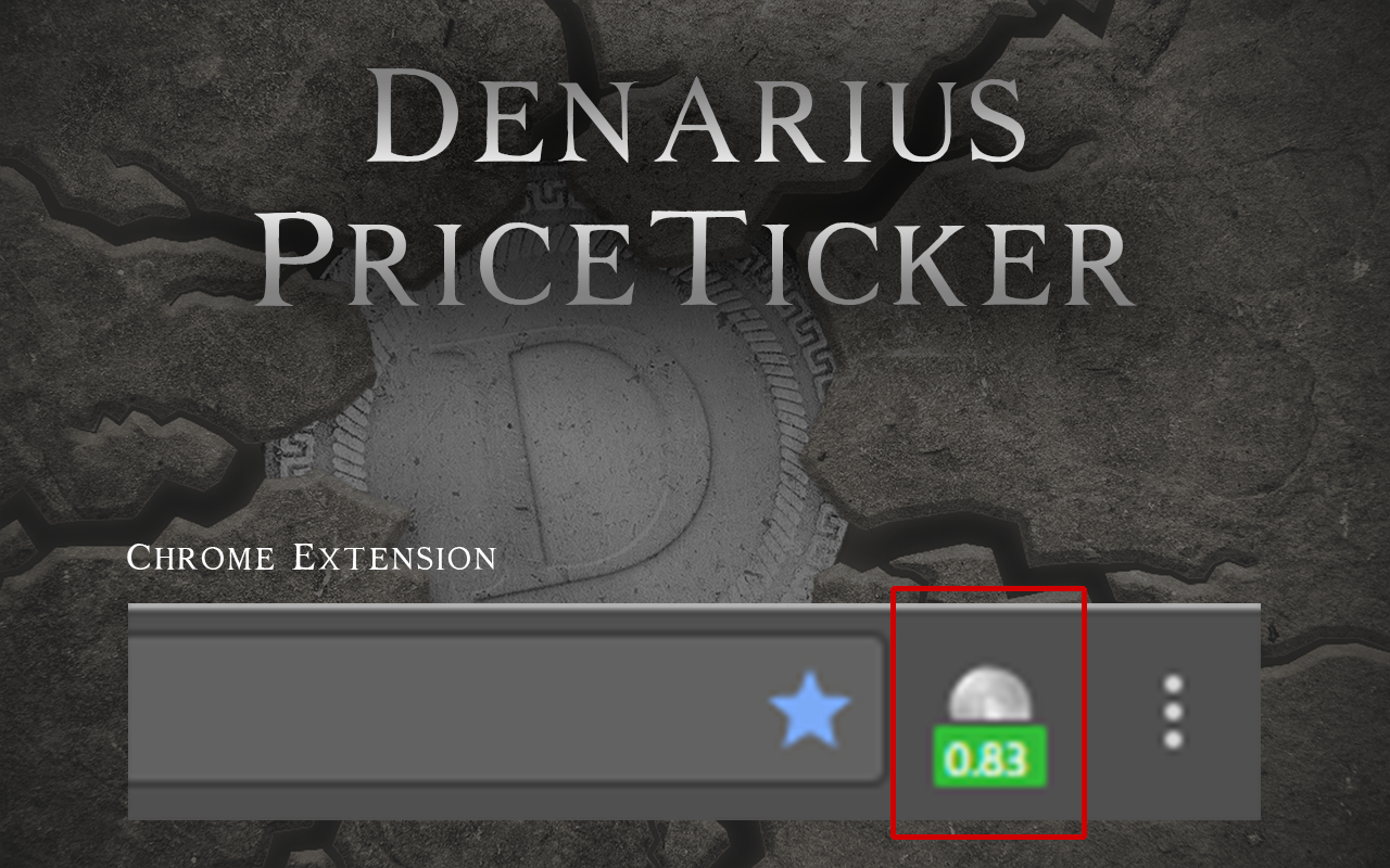 Simple Denarius Ticker