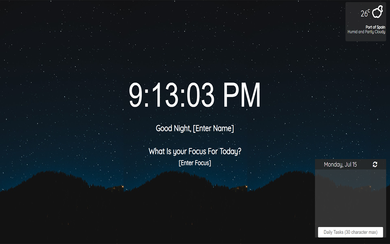 Productivity Landing Page