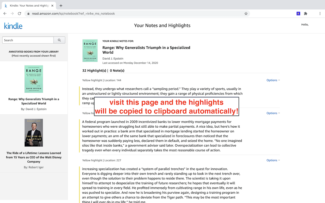 Kindle Highlight Extractor