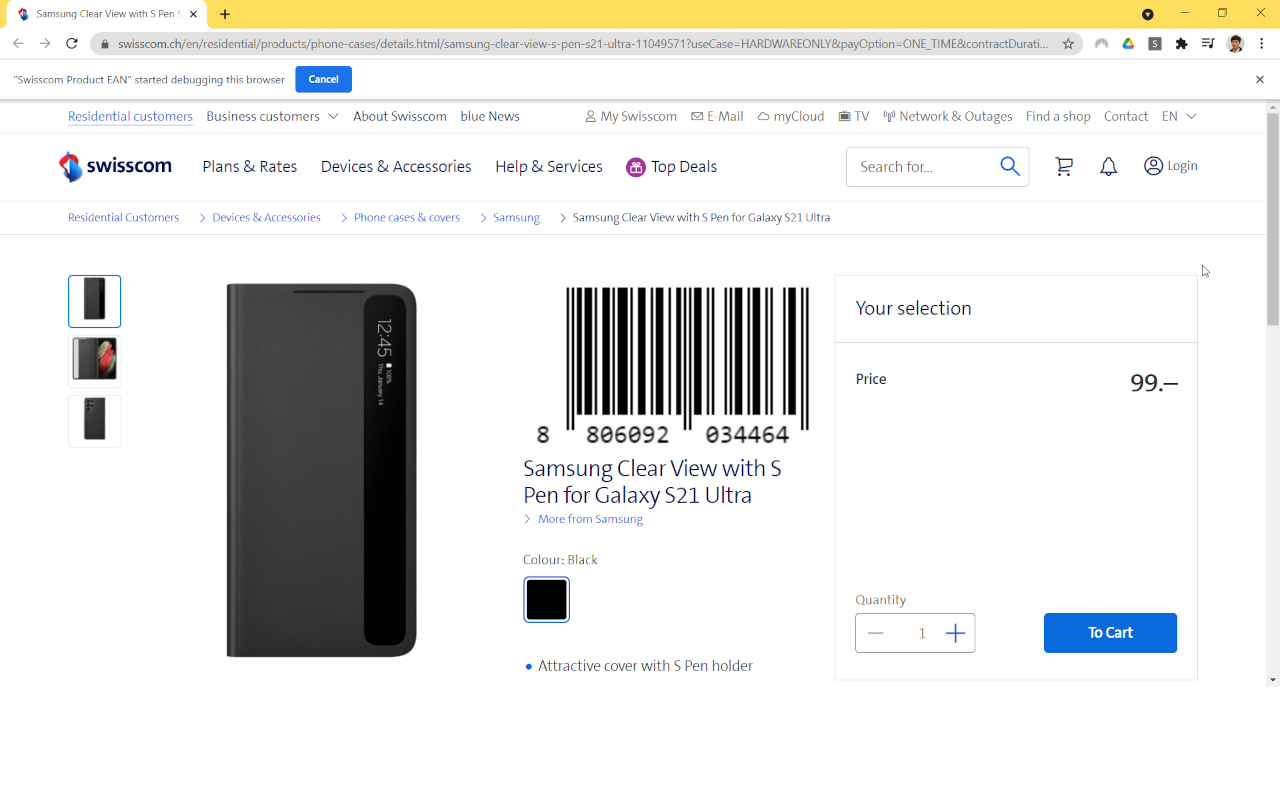 Swisscom Product EAN
