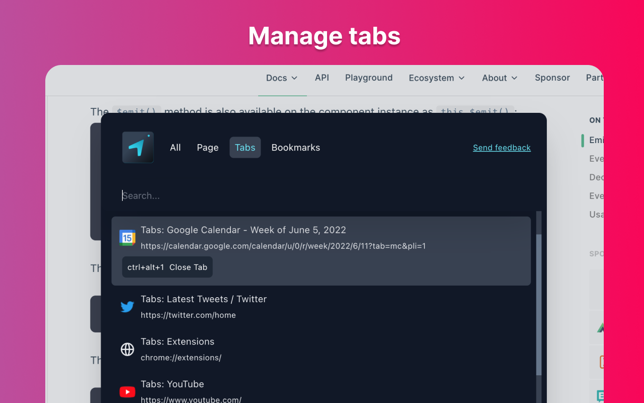 Command Palette by Single Dispatch