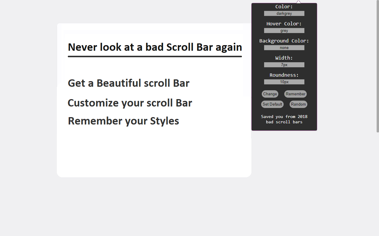 Beautiful Scrollbar