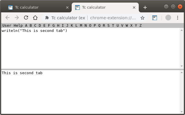 Tc calculator (extension)