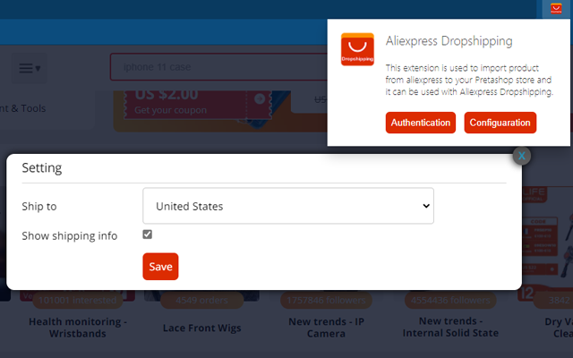 Dropshipping Aliexpress
