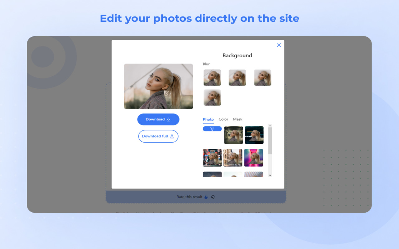 DeleteBG | Delete a background of your images