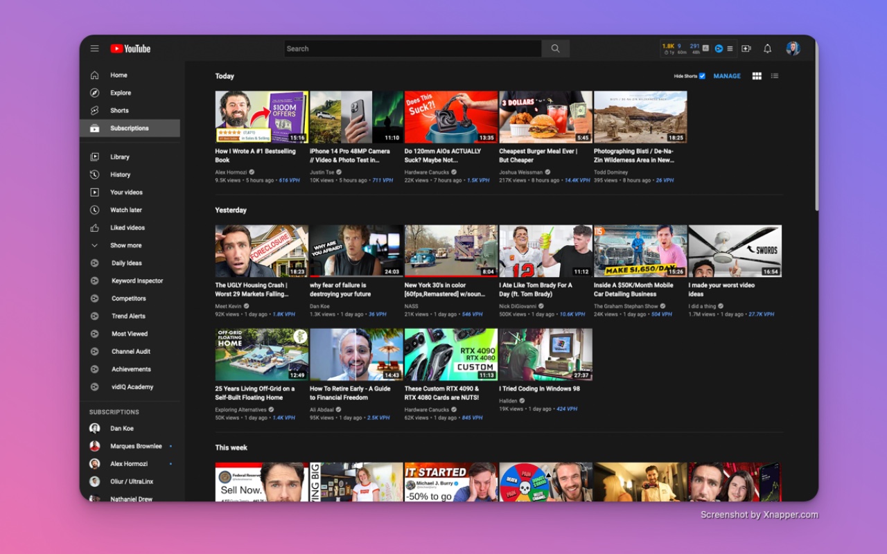 YouTube Shorts Toggle
