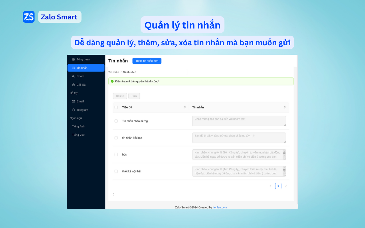 Zalo Smart - Tìm kiếm khách hàng & xây dựng cộng đồng