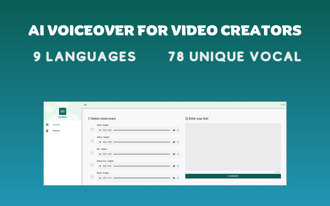 AI Voiceover for Video Creators