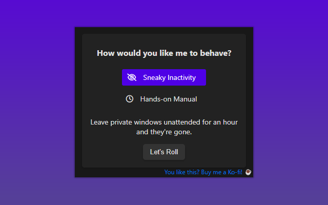 私人窗口消失者
