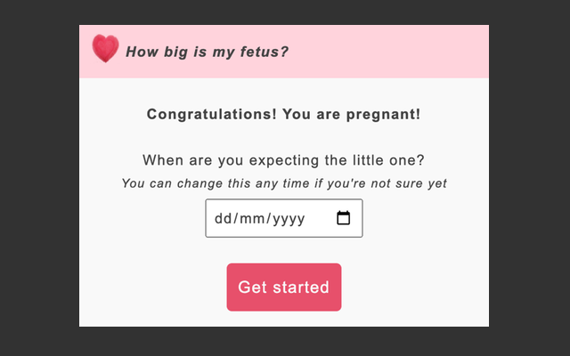 Pregnancy - Fetus Size