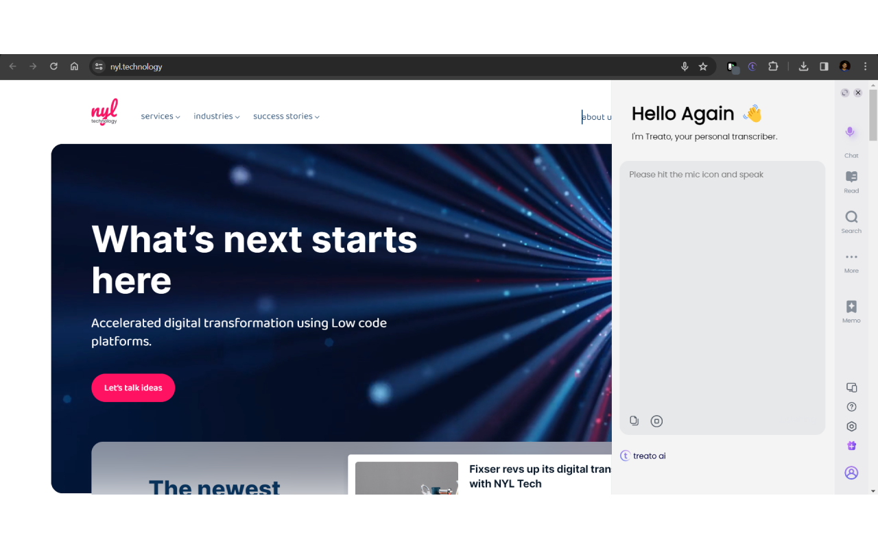Treato - Your personal transcriber