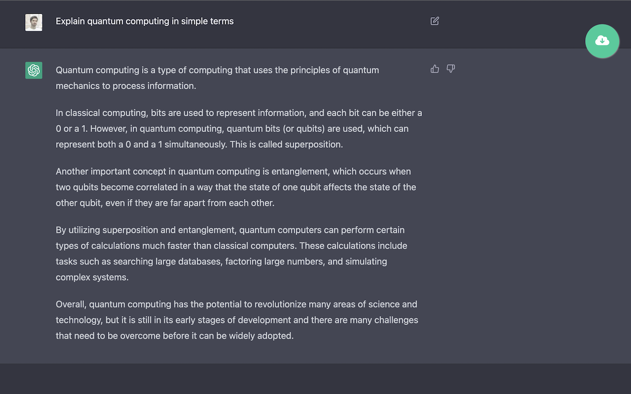 ChatGPT Markdown saver