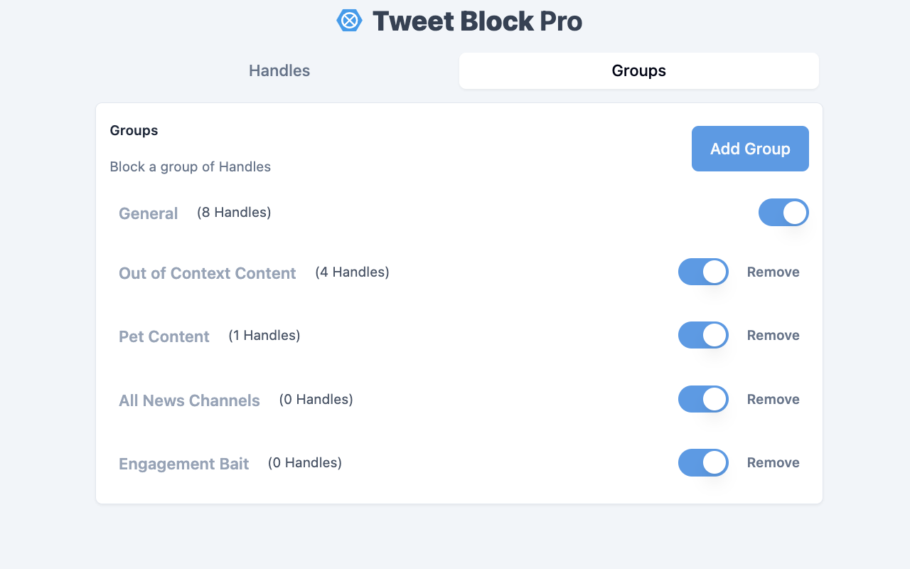 Tweet Block Pro